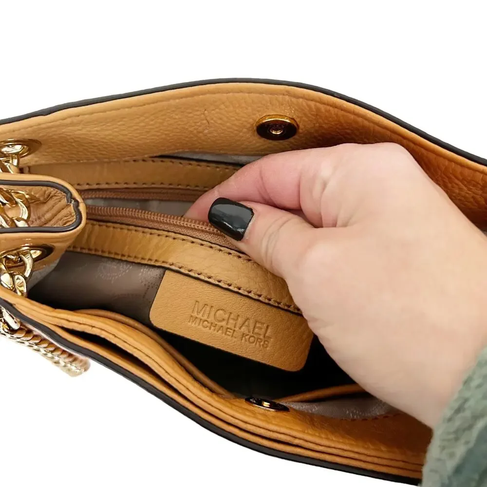 Michael Kors Tan Leather Crossbody